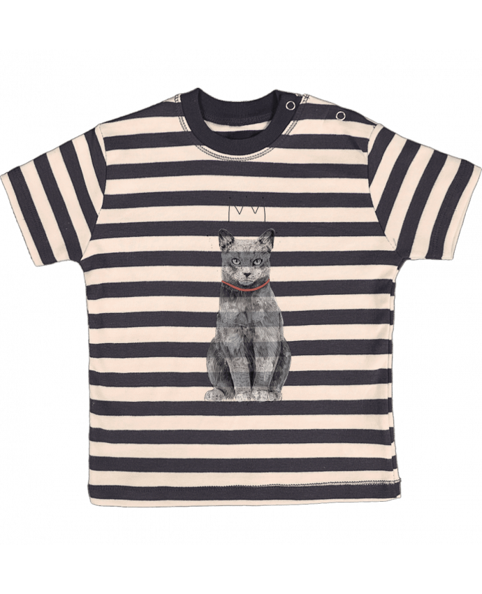 T-shirt baby with stripes King Of Everything by Balàzs Solti