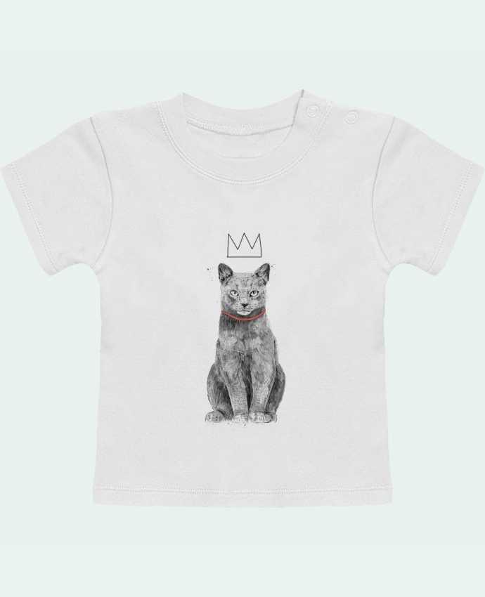 T-Shirt Baby Short Sleeve King Of Everything manches courtes du designer Balàzs Solti