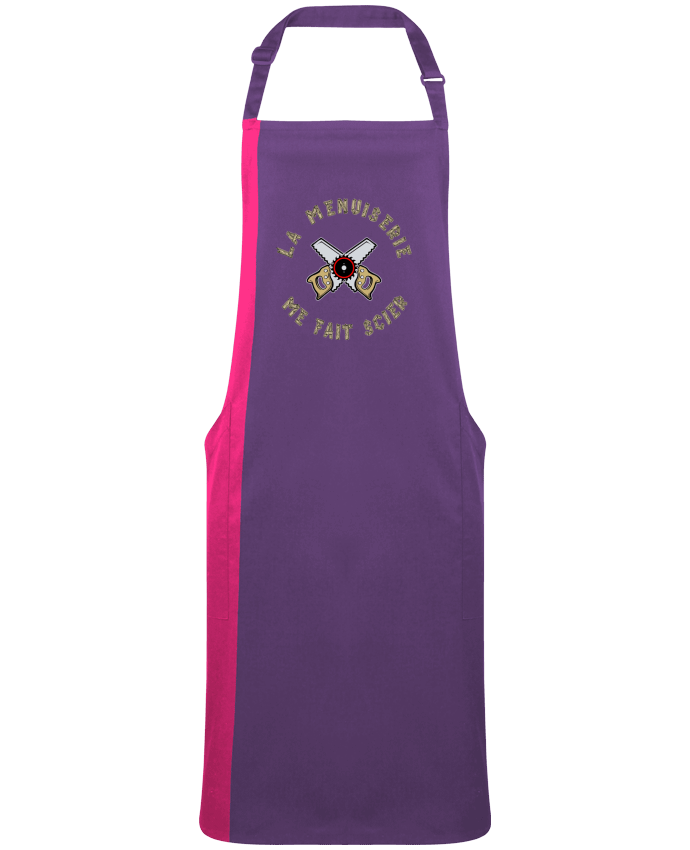 Two-tone long Apron LA MENUISERIE ME FAIT SCIER ! by  francoisville