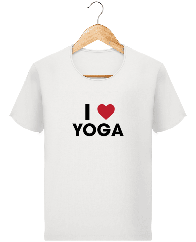 T-shirt Men Stanley Imagines Vintage I love yoga by tunetoo