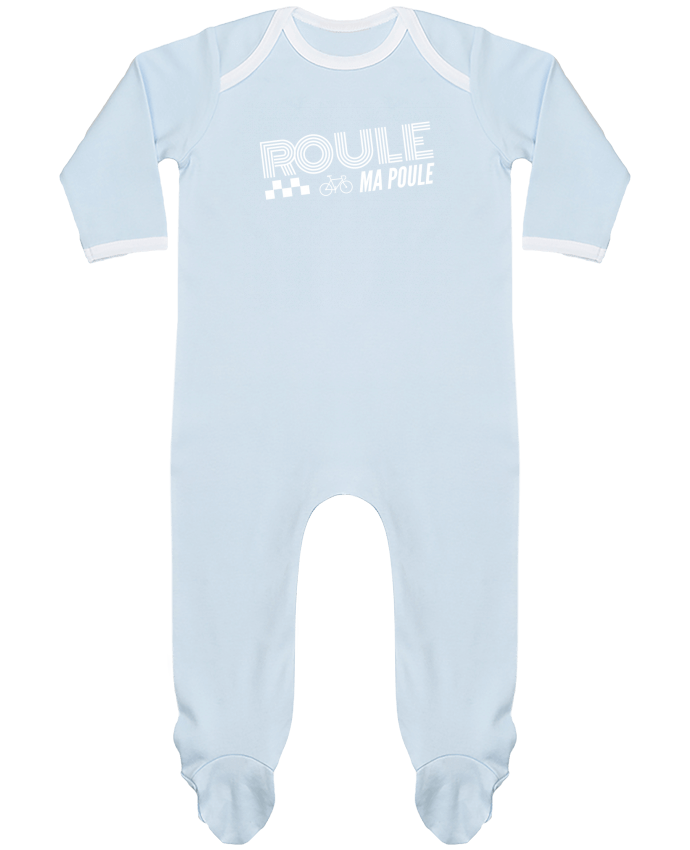 Body Pyjama Bébé Roule ma poule / blanc par justsayin