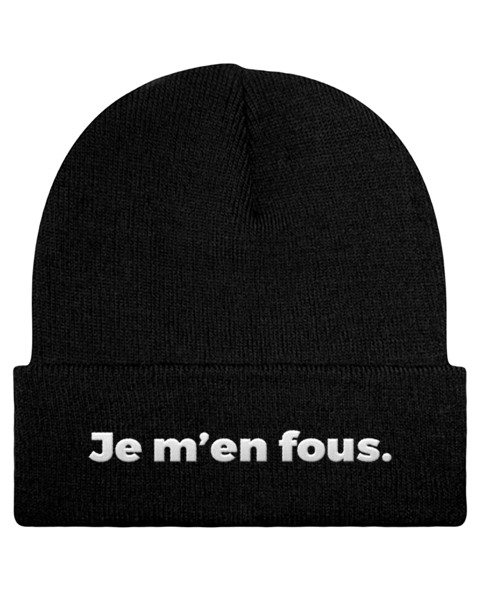Bonnet à revers Je m'en fous. par tunetoo