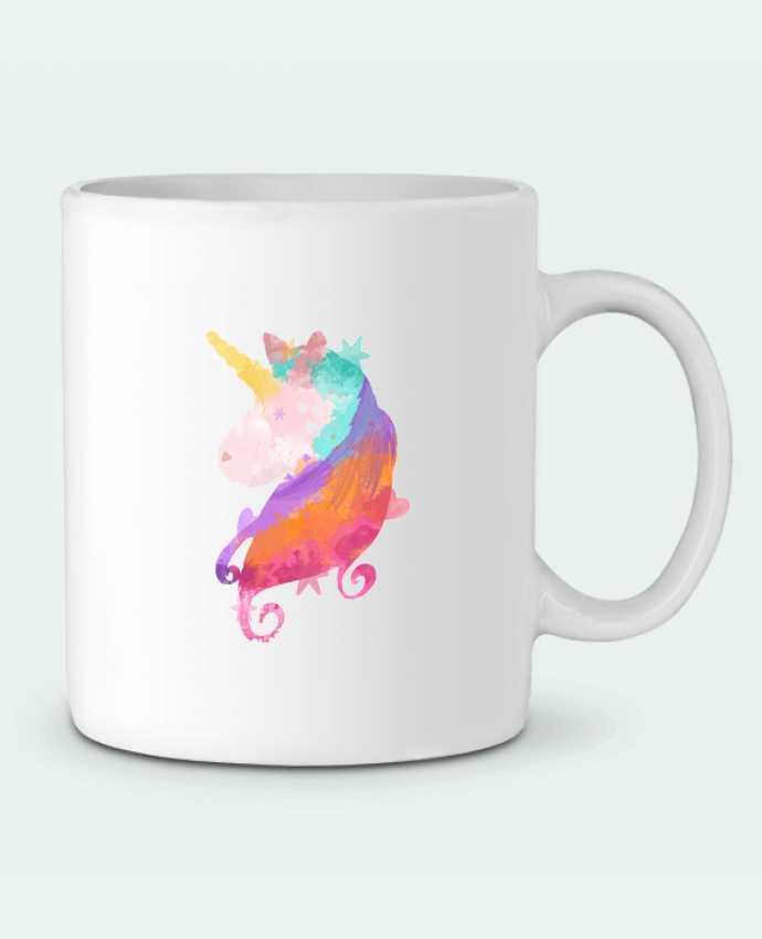 Ceramic Mug Watercolor Unicorn by PinkGlitter