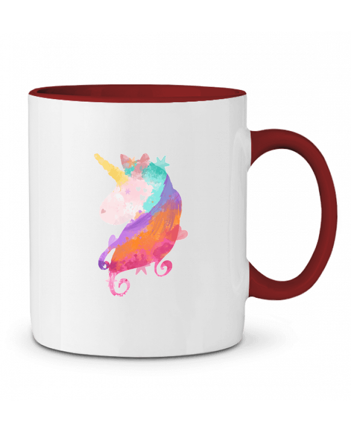 Mug bicolore Watercolor Unicorn PinkGlitter