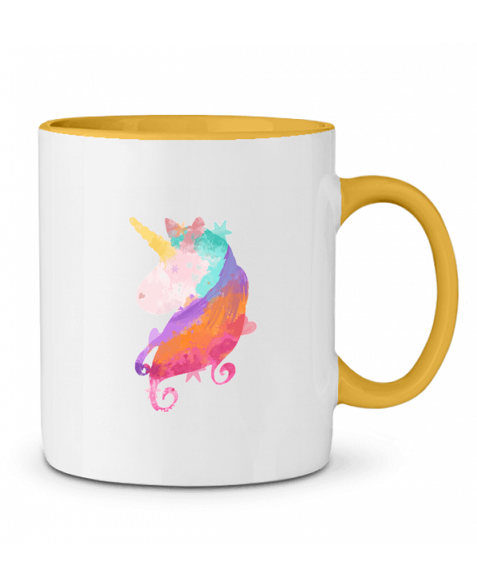 Mug bicolore Watercolor Unicorn PinkGlitter