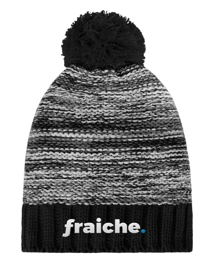 Bonnet pompon slalom fraiche. par tunetoo