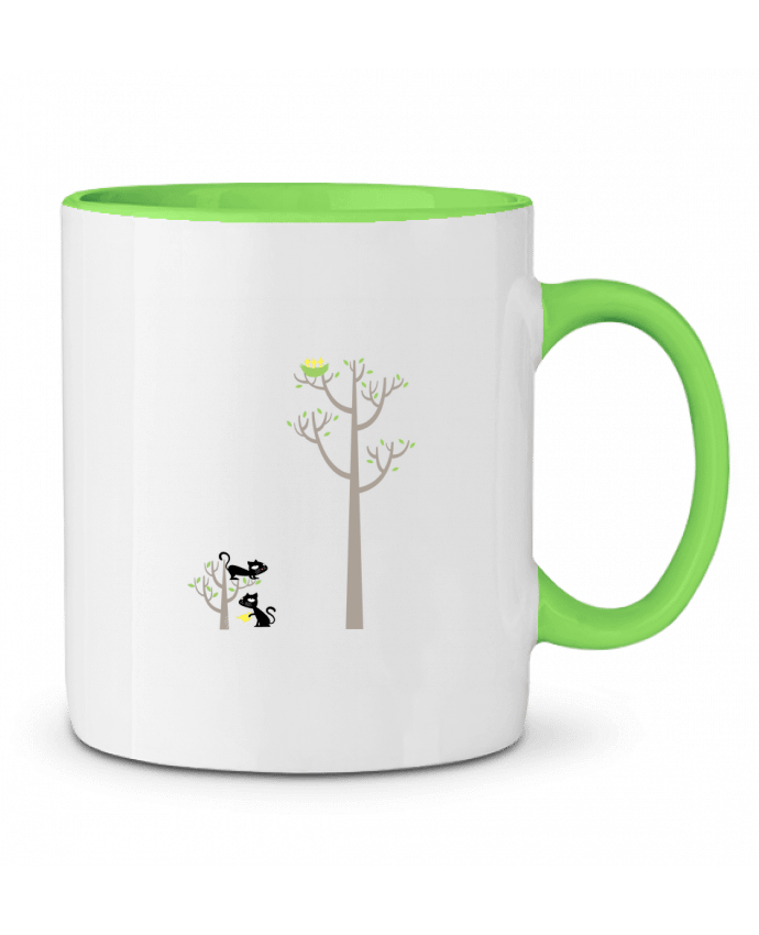 Two-tone Ceramic Mug Growing a plant for Lunch flyingmouse365