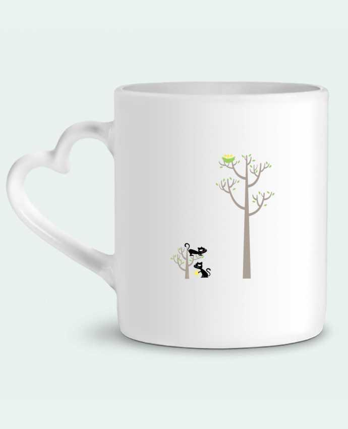 Mug coeur Growing a plant for Lunch par flyingmouse365