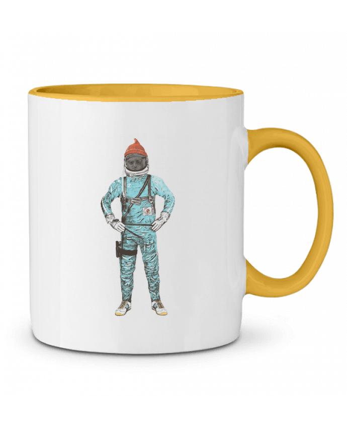 Two-tone Ceramic Mug Zissou in space Florent Bodart
