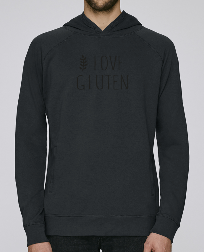 Sweat capuche homme I love gluten by Ruuud par Ruuud