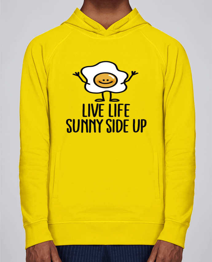 Sweat capuche homme Live life sunny side up par LaundryFactory