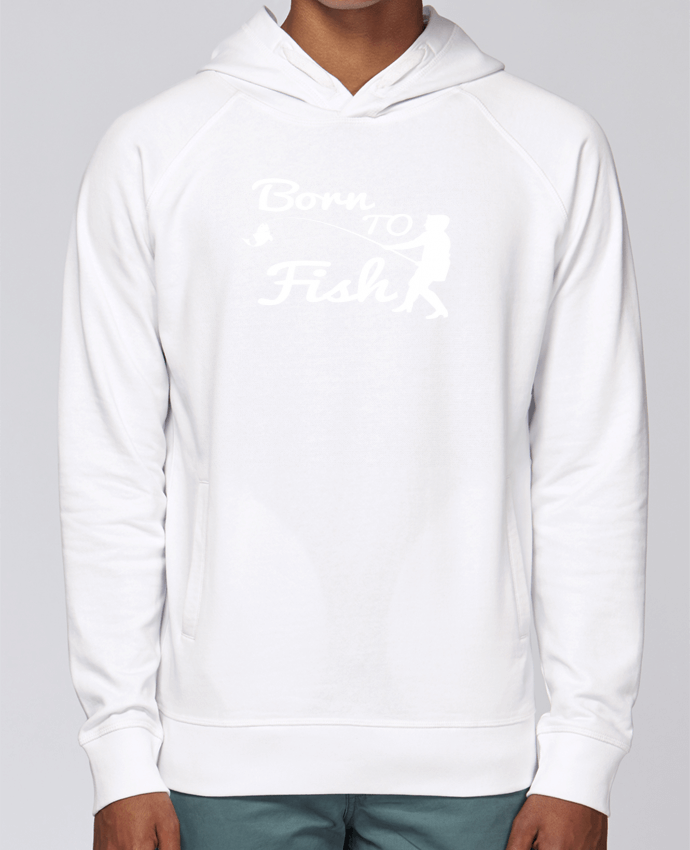 Hoodie Raglan sleeve welt pocket Born to fish by Original t-shirt