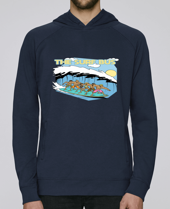 Hoodie Raglan sleeve welt pocket The Surf Bus by Tomi Ax - tomiax.fr