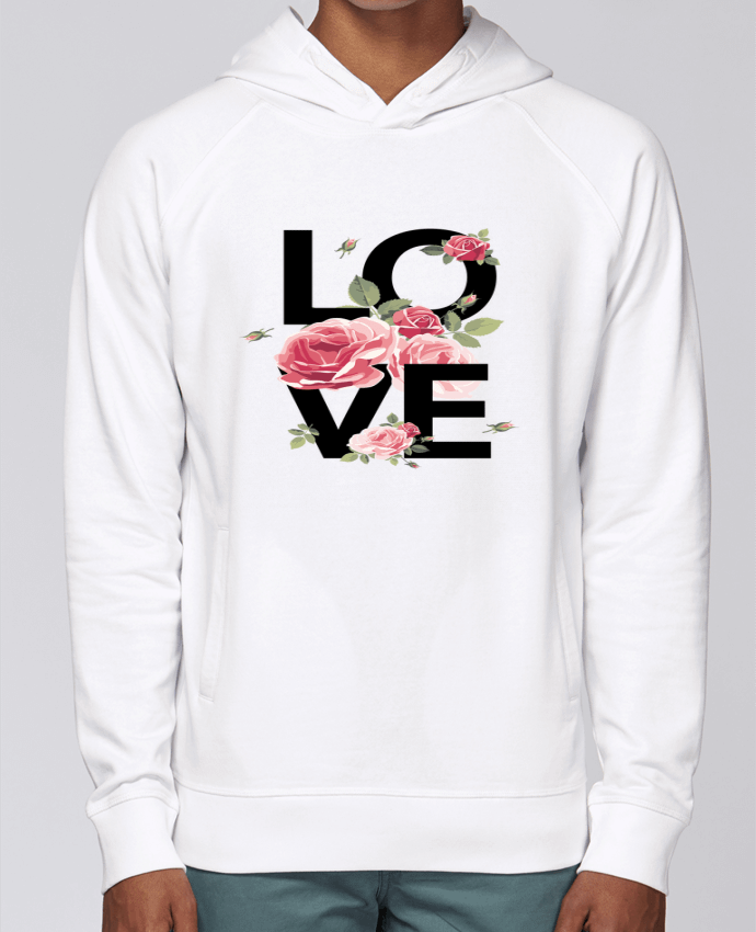 Hoodie Raglan sleeve welt pocket Love by Jacflow