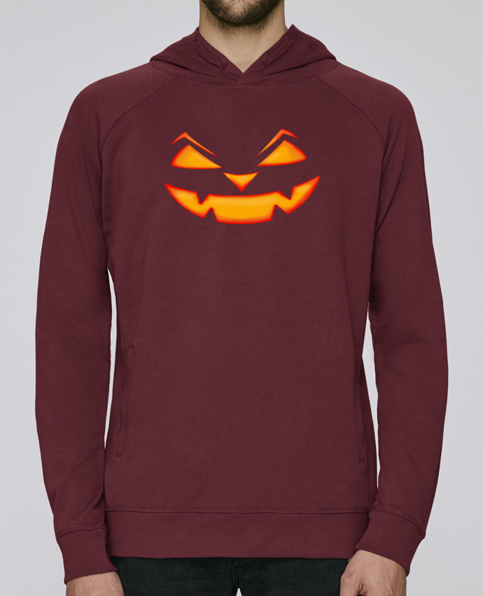 Hoodie Raglan sleeve welt pocket Halloween pumpkin face by tunetoo