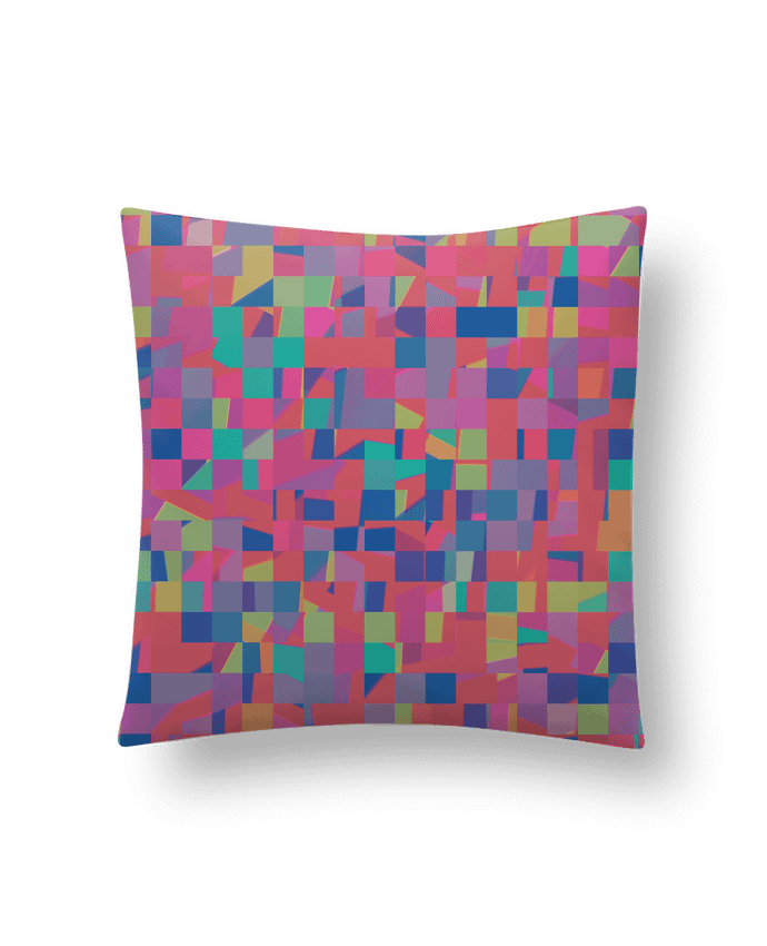 Cushion synthetic soft 45 x 45 cm Pink Check by L'Homme Sandwich