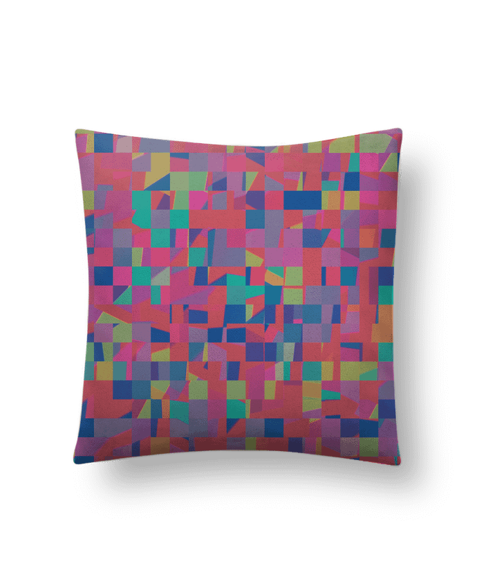 Cushion suede touch 45 x 45 cm Pink Check by L'Homme Sandwich