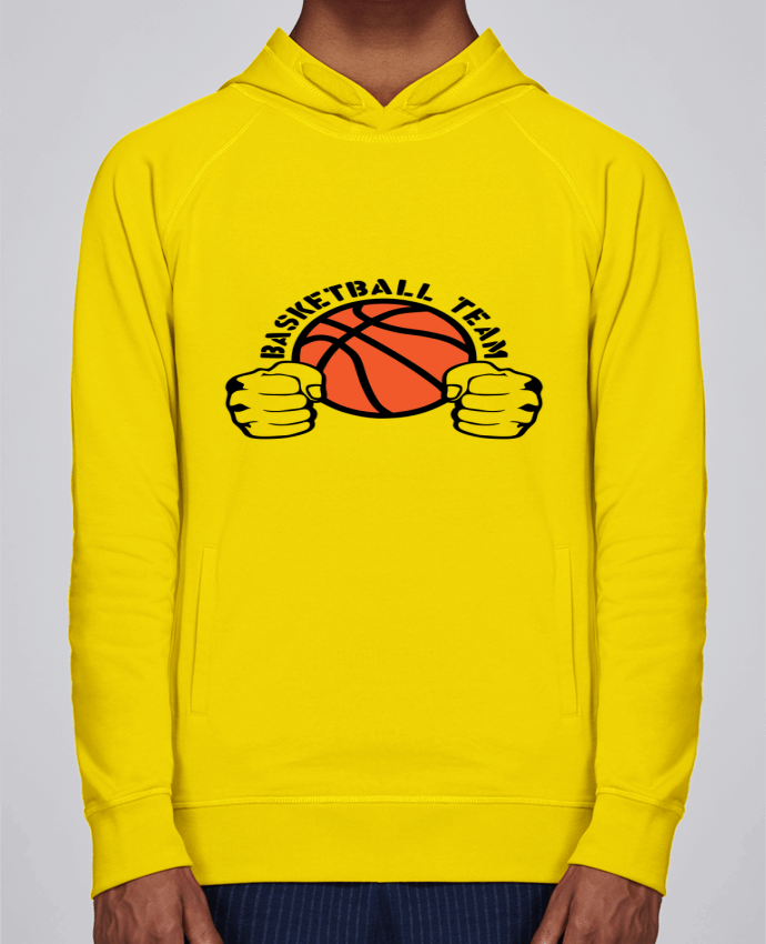 Hoodie Raglan sleeve welt pocket basketball team poing ferme logo equipe by Achille