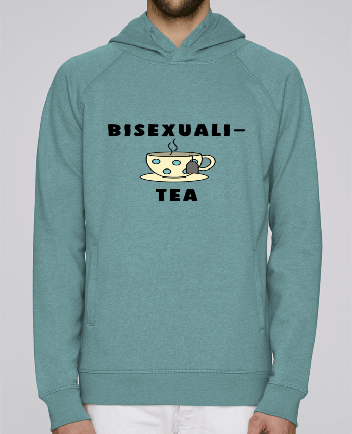 Hoodie Raglan sleeve welt pocket Bisexuali-tea by Bichette