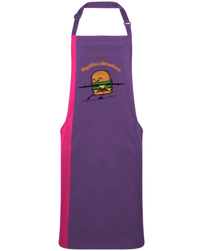 Tablier bicolore Equilibre alimentaire par  PTIT MYTHO