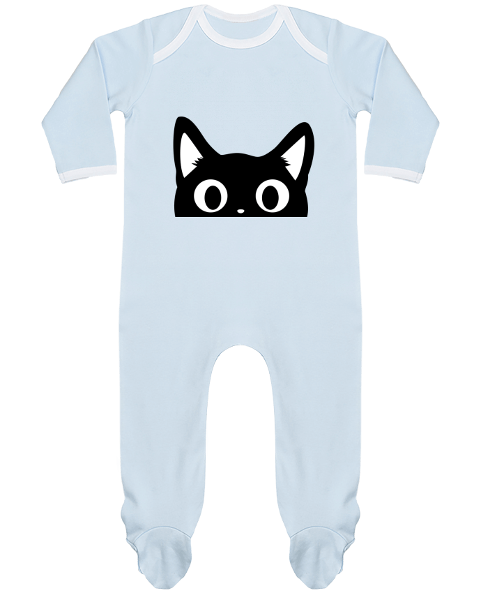 Pijama Bebé Manga Larga Contraste Chat por Nana