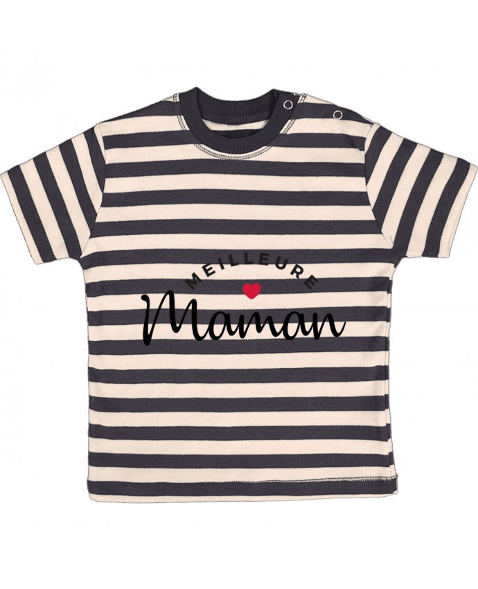 T-shirt baby with stripes Meilleure Maman by Nana