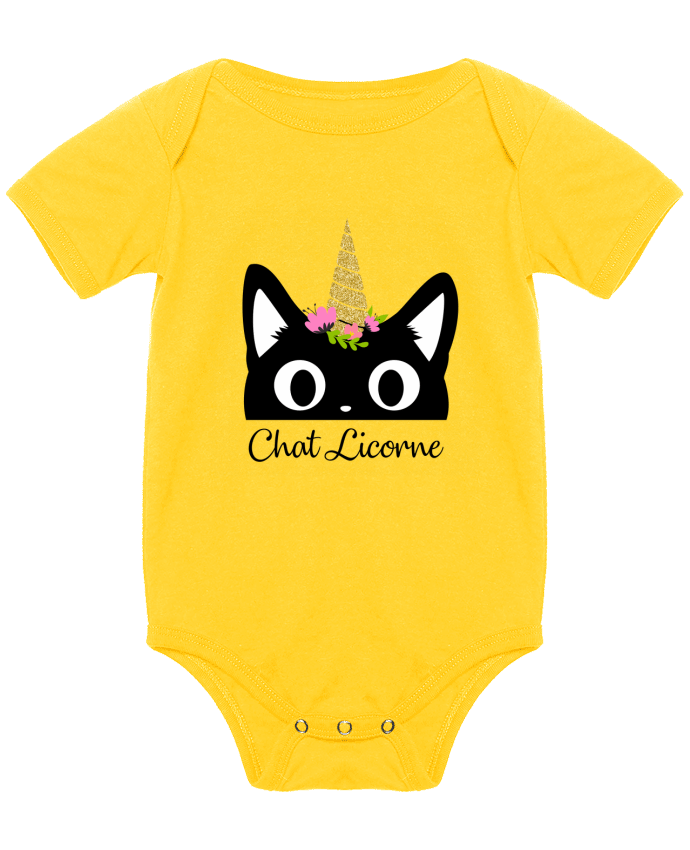 Body bébé Chat Licorne par Nana