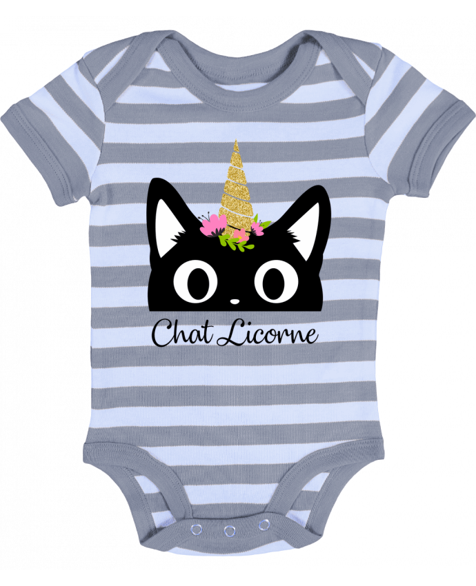 Baby Body striped Chat Licorne - Nana