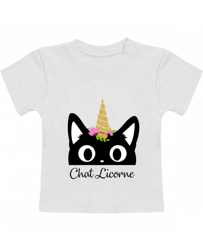 T-Shirt Baby Short Sleeve Chat Licorne manches courtes du designer Nana