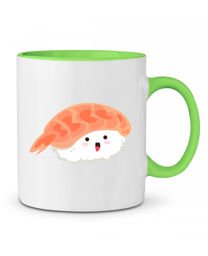 Mug bicolore Sushis Crevette Nana