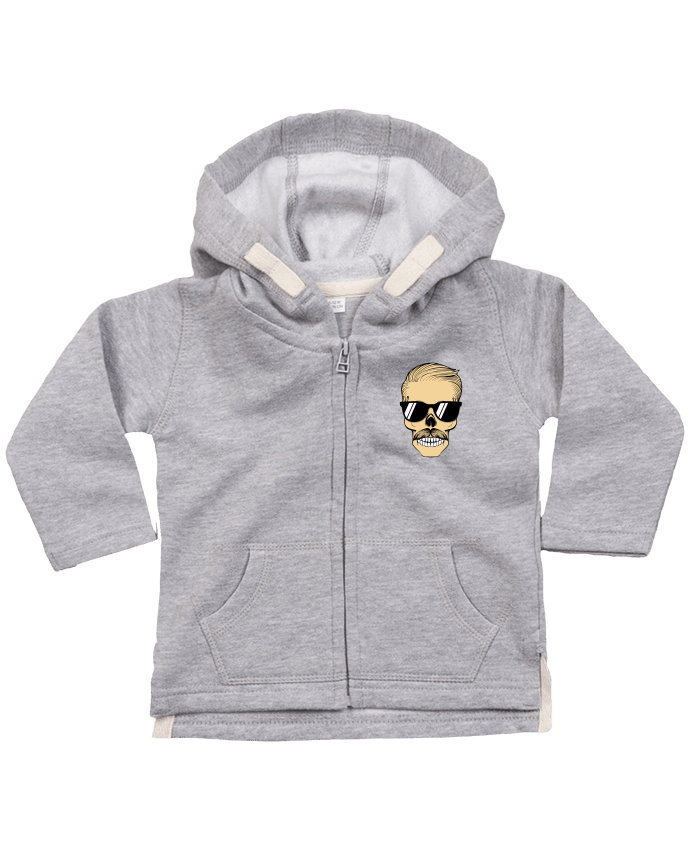 Hoddie with zip for baby Poker Face by Spadesclubs