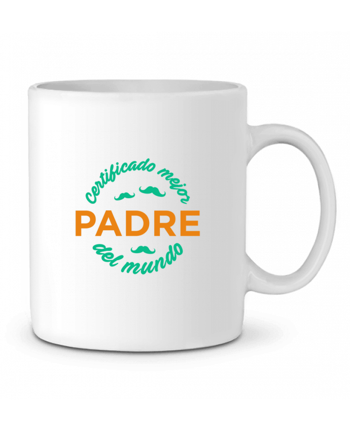 Taza Cerámica Certificado mejor padre del mundo por tunetoo