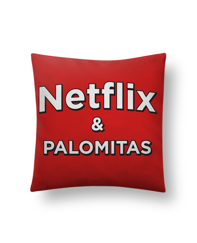 Cushion suede touch 45 x 45 cm Netflix and palomitas by tunetoo