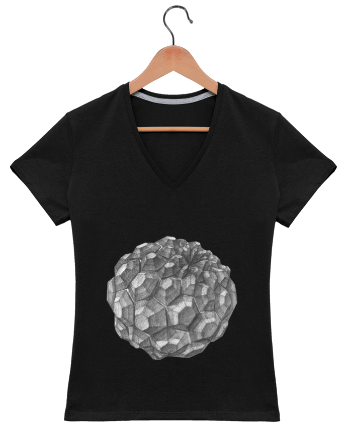 T-shirt femme col V NOBULA 2 par blendersmth