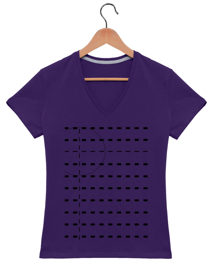 T-shirt femme col V ---- par Tisboul