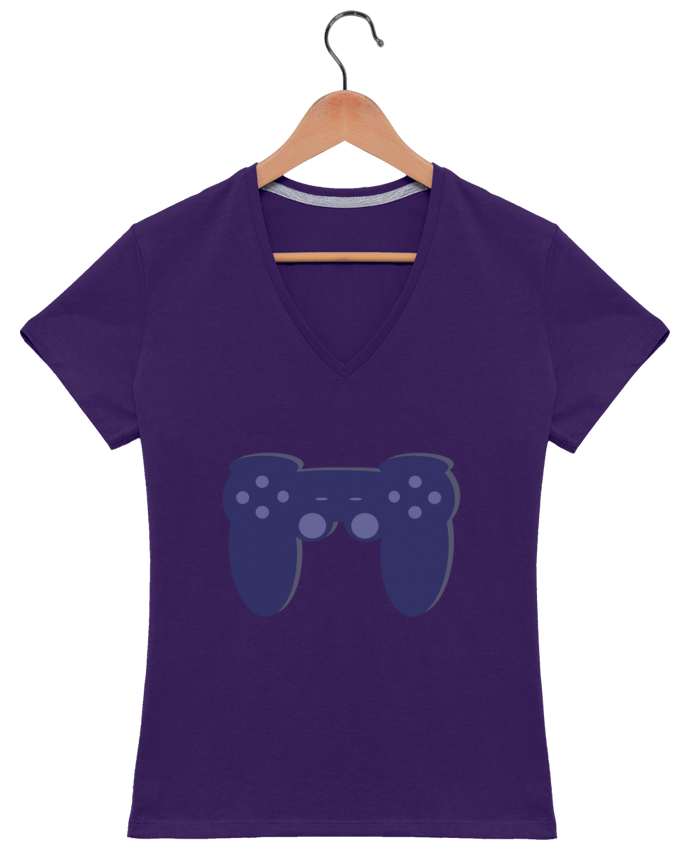 T-Shirt V-Neck Women Manette GAMER by Omnisco
