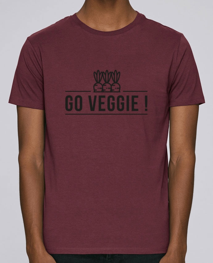 T-shirt crew neck Stanley leads Go veggie ! by Folie douce