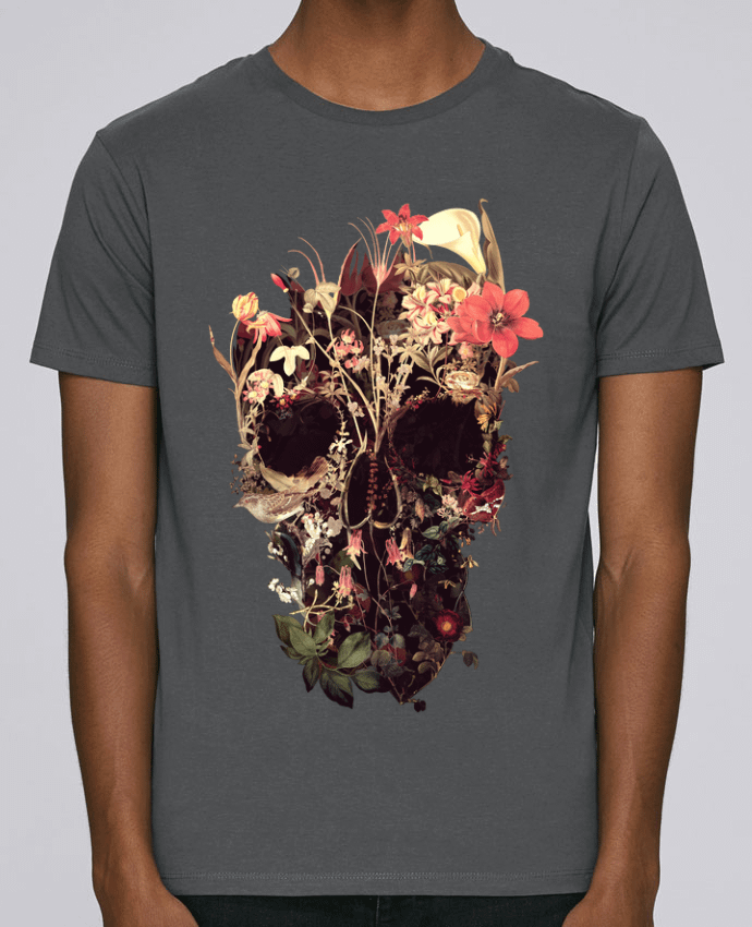 Unisex T-shirt 150 G/M² Leads Bloom Skull by ali_gulec