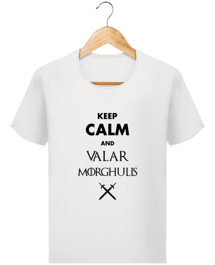 T-shirt Men Stanley Imagines Vintage Keep calm and Valar Morghulis by tunetoo
