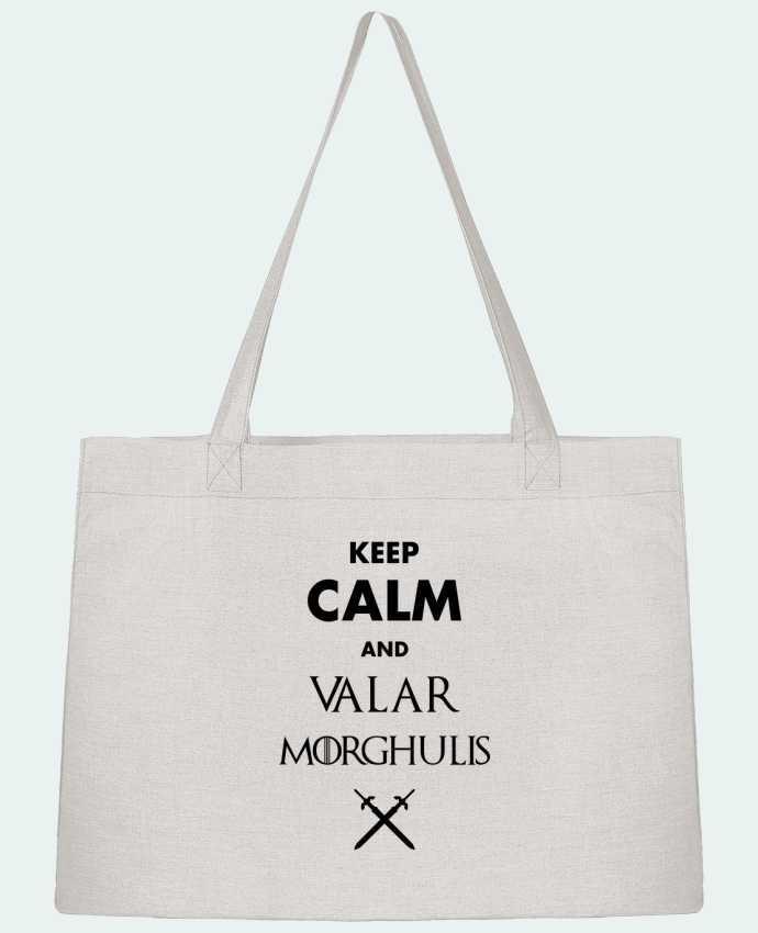 Shopping tote bag Stanley Stella Keep calm and Valar Morghulis by tunetoo