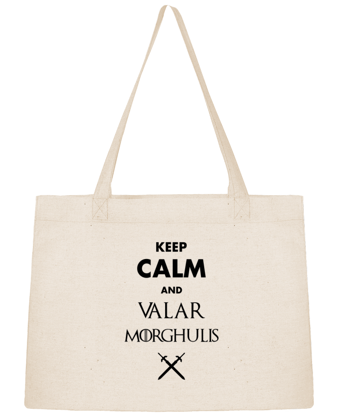 Shopping tote bag Stanley Stella Keep calm and Valar Morghulis by tunetoo