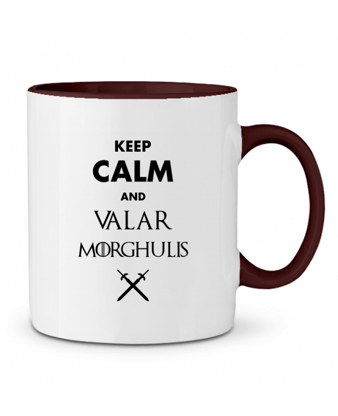 Taza Cerámica Bicolor Keep calm and Valar Morghulis tunetoo