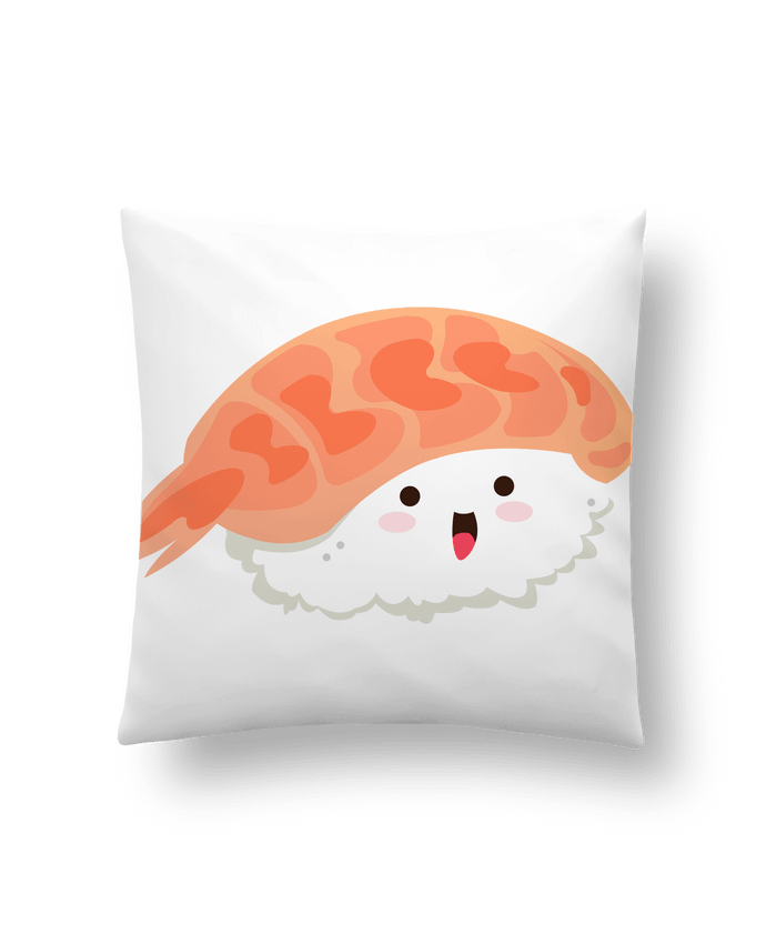 Cushion synthetic soft 45 x 45 cm Sushis Crevette by Nana