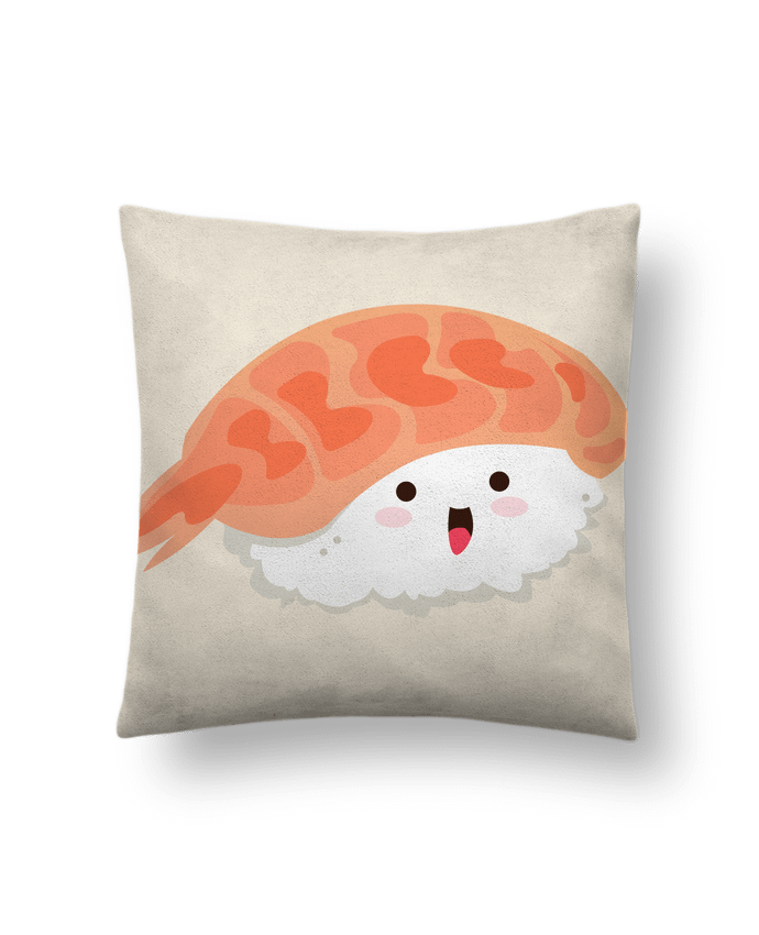 Cushion suede touch 45 x 45 cm Sushis Crevette by Nana