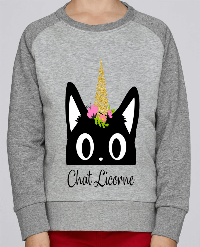 Sweat baseball enfant Chat Licorne par Nana