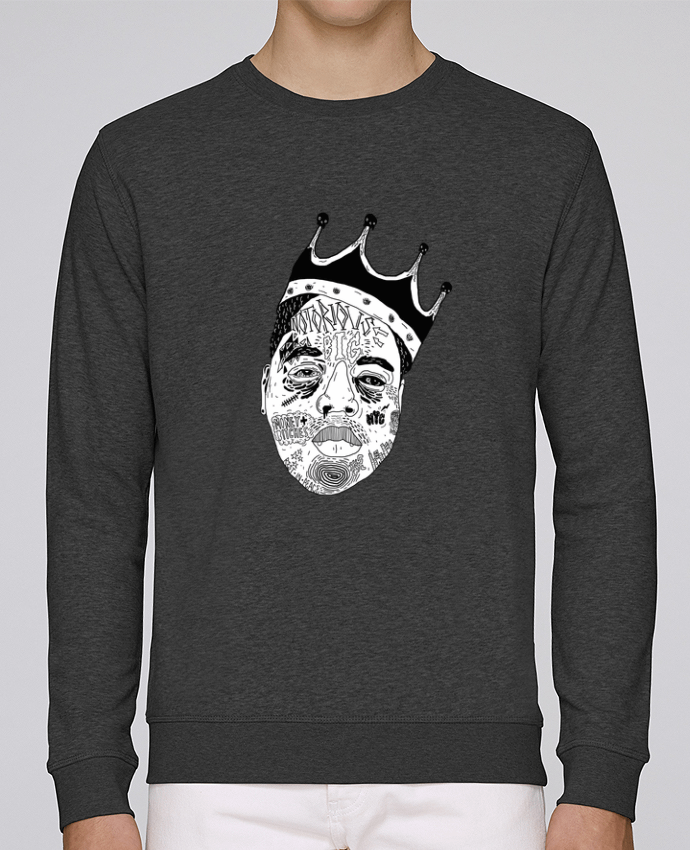 Sudadera básica manga pegada unisexo Stanley Stella Rise Biggie por Nick cocozza