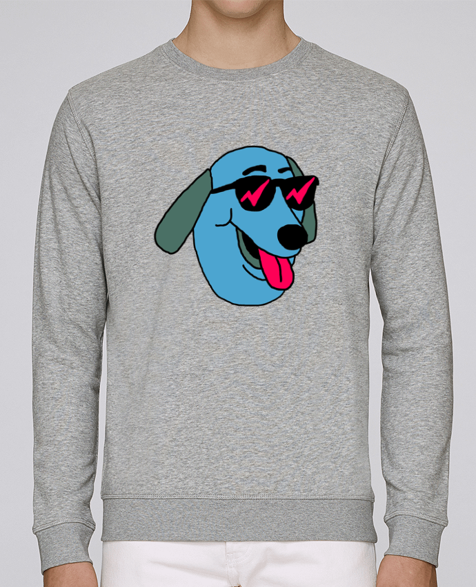 Unisex Sweatshirt Crewneck Medium Fit Rise Bluedog by Nick cocozza