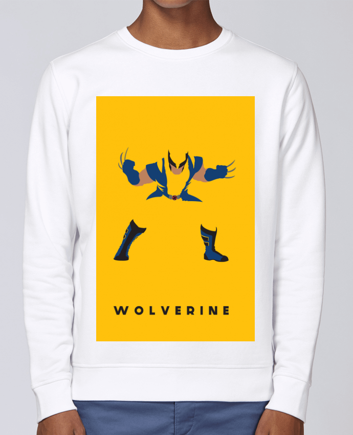 Unisex Sweatshirt Crewneck Medium Fit Rise Wolverine Flat by Dust