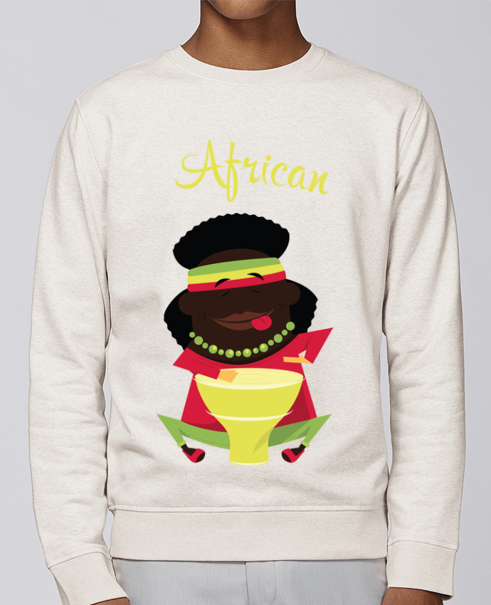 Unisex Sweatshirt Crewneck Medium Fit Rise African by MasterMassi