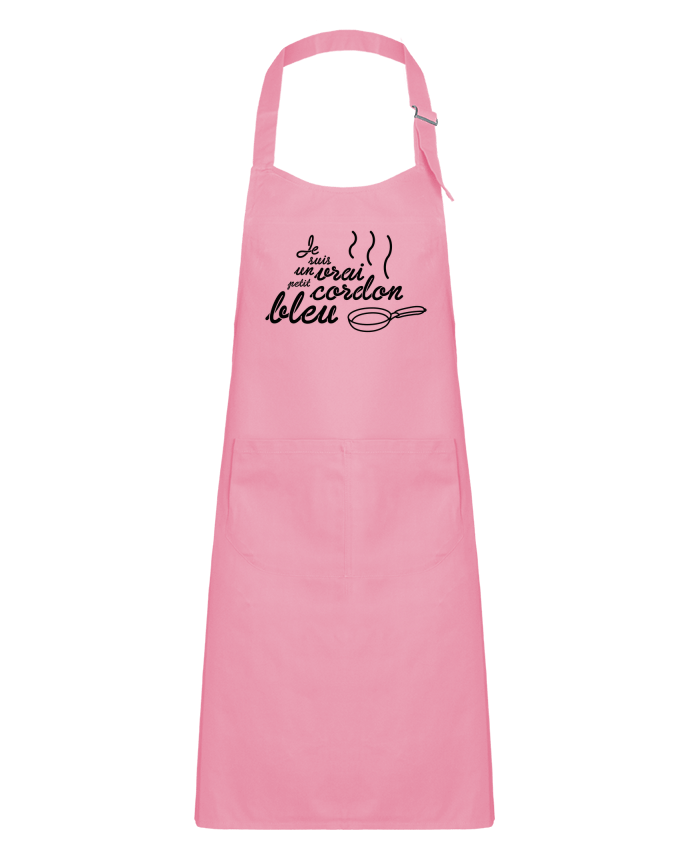 Kids chef pocket apron Je suis un vrai petit cordon bleu by tunetoo